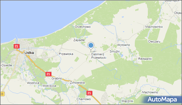 mapa Dalimierz Przewłocki, Dalimierz Przewłocki na mapie Targeo